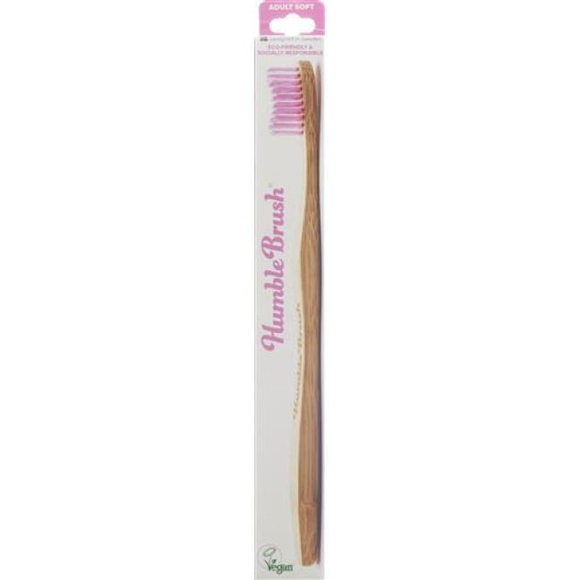Humble Brush зубная щетка для взрослых фиолетовая