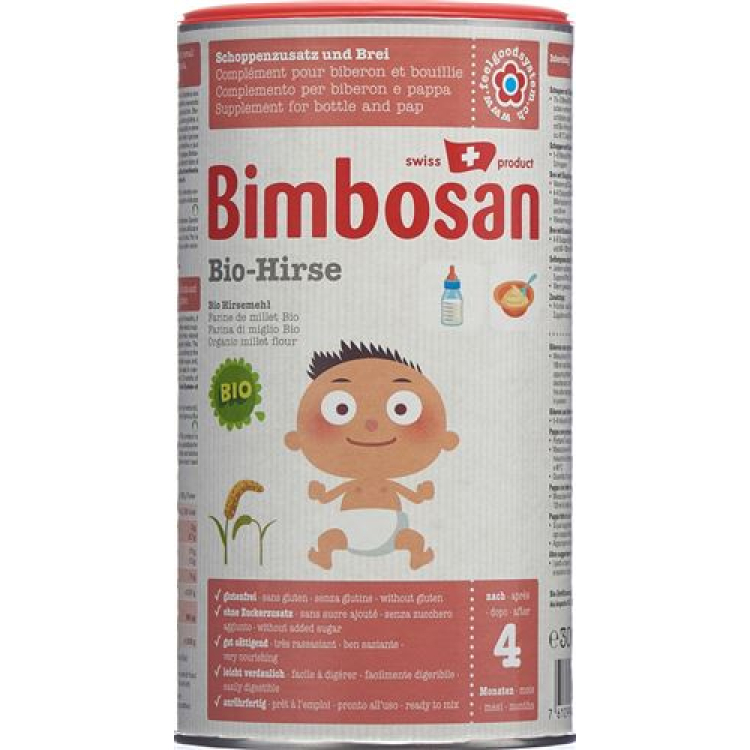 Hạt kê hữu cơ Bimbosan lon 300 g