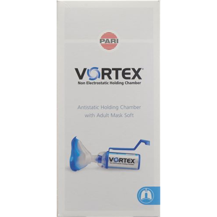 Pari Vortex ანტისტატიკური Vorschaltkammer ზრდასრულთა ნიღბით რბილი და ერთი ხელით მუშაობის დახმარება