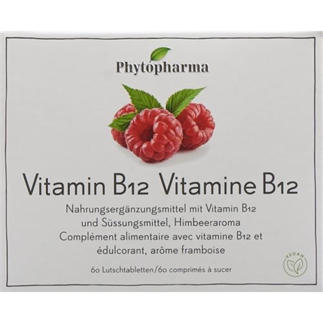 Phytopharma វីតាមីន B12 60 lozenges