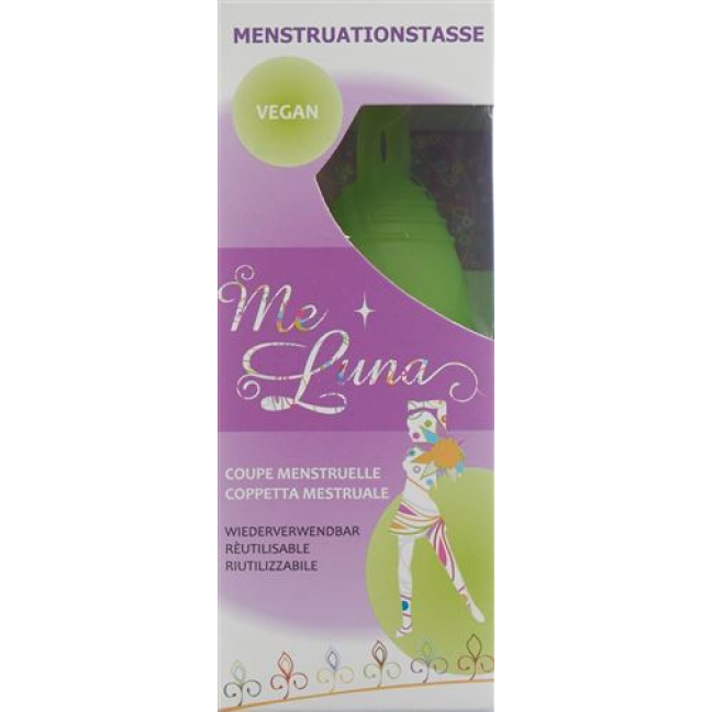 Me Luna menstrualna skodelica Classic S Ring Green
