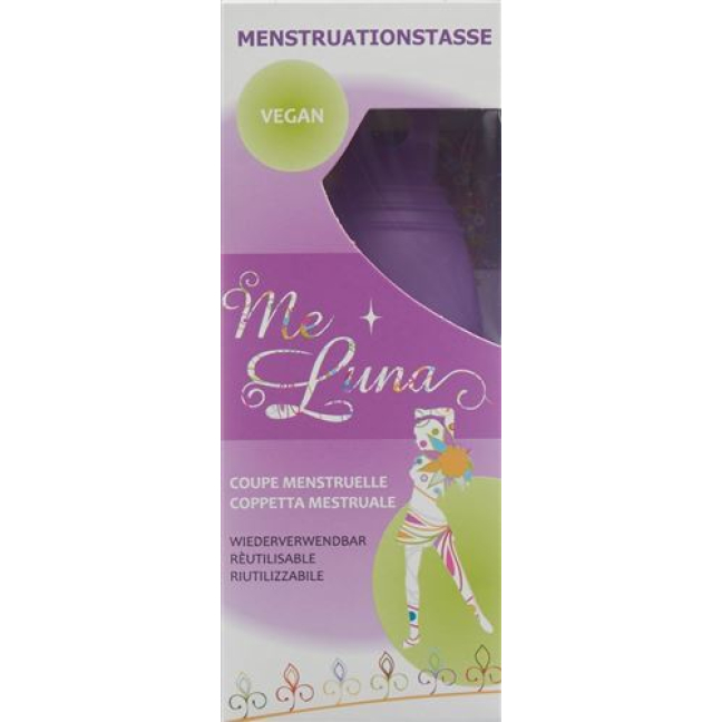 Me Luna Menstrual Cup Classic M Ring Purple