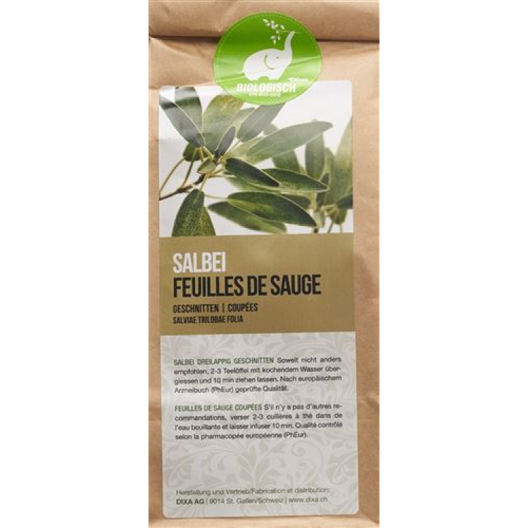 Dixa sage leaves dreilappig PhEur BIO cut 1 kg