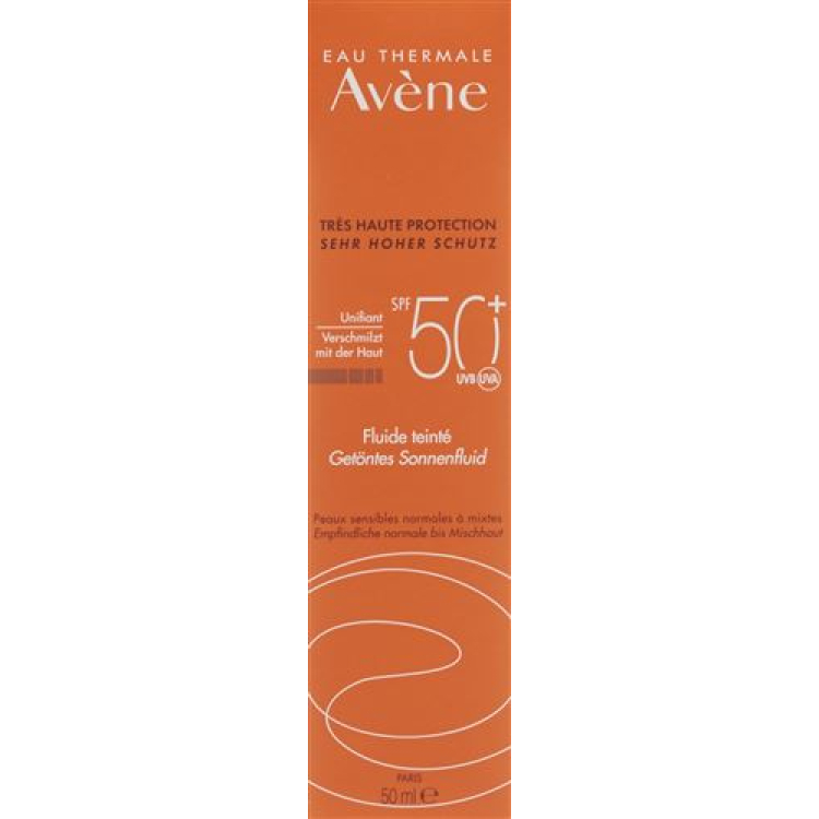 Avene Sun Sun vedelik toonitud SPF50 + 50 ml