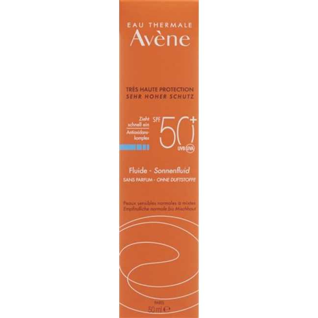 Avene Sun Parfümsüz Güneş Sıvısı SPF50 + 50 ml
