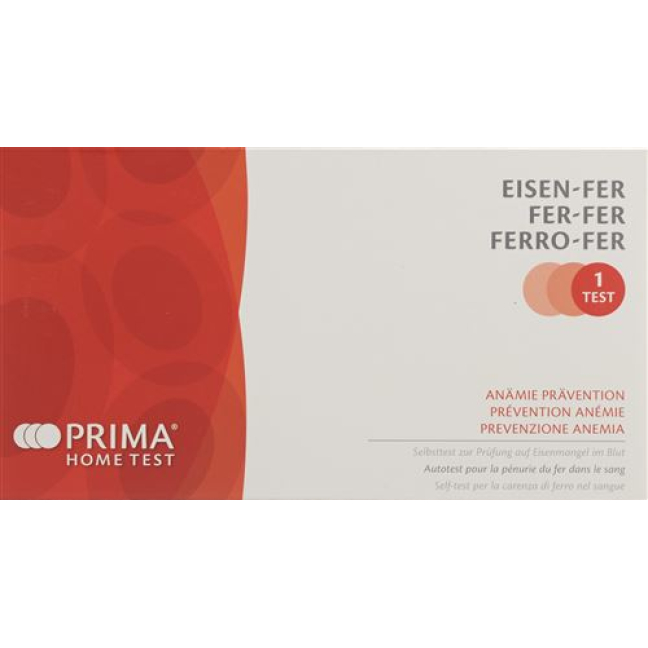 PRIMA HOME TEST test for iron deficiency anemia