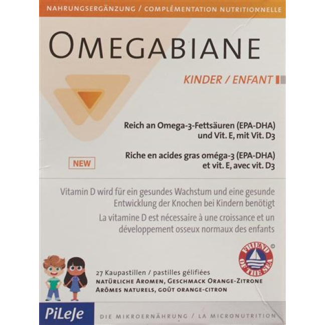 Omegabiane កុមារ Kaupast Blist 27 pcs