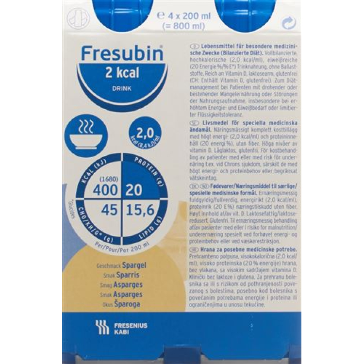 Fresubin 2 kcal DRINK espargos 4 x 200 ml