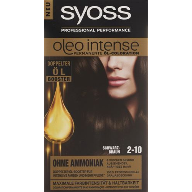 black brown Syoss Oleo Intense 2-10