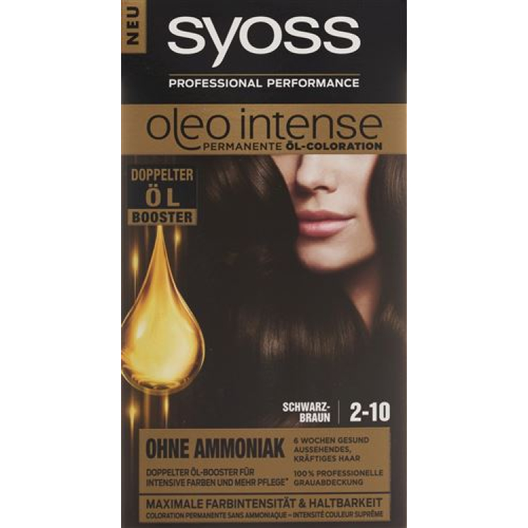 black brown Syoss Oleo Intense 2-10