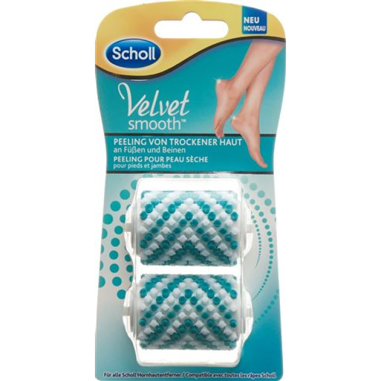 Scholl Velvet Smooth peeling rollers Dry Skin 2 Stk