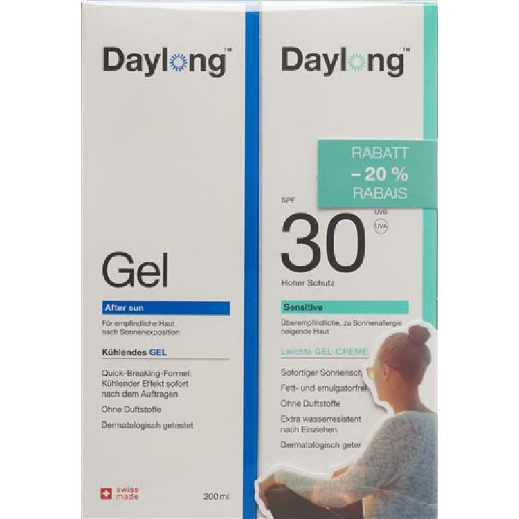 Daylong Sensitive Gel Cream & SPF30 After sun gel 2x200ml -20%