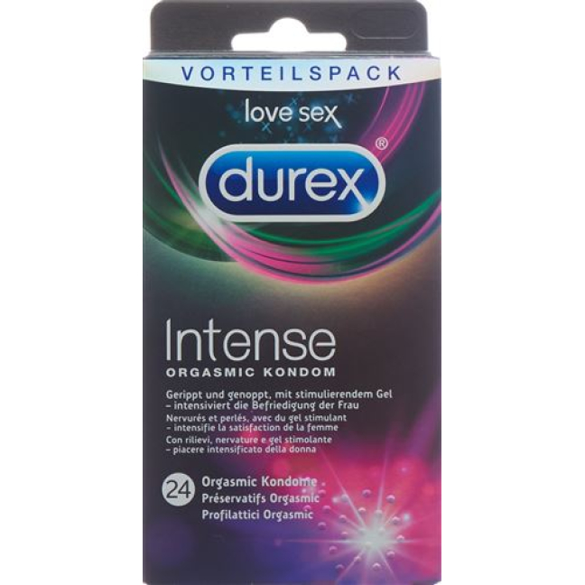 Durex Intense Orgasmic Condoms Big Pack 24 pieces