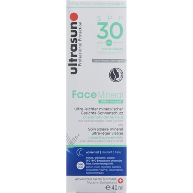 Ultrasun Face минеральное SPF30 Tb 40 мл