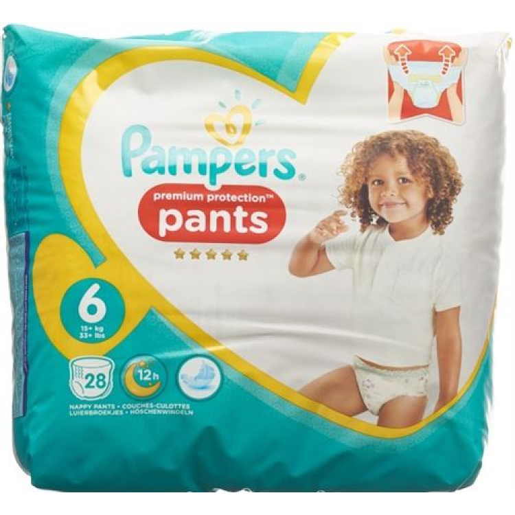 Pampers Premium Protection Pants Gr6 15 + kg Extra Large economy pack 28 pieces