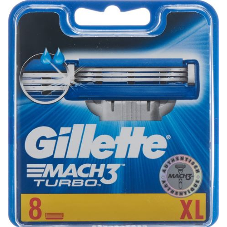 Лезвия системы Gillette Mach3 Turbo 8 шт.