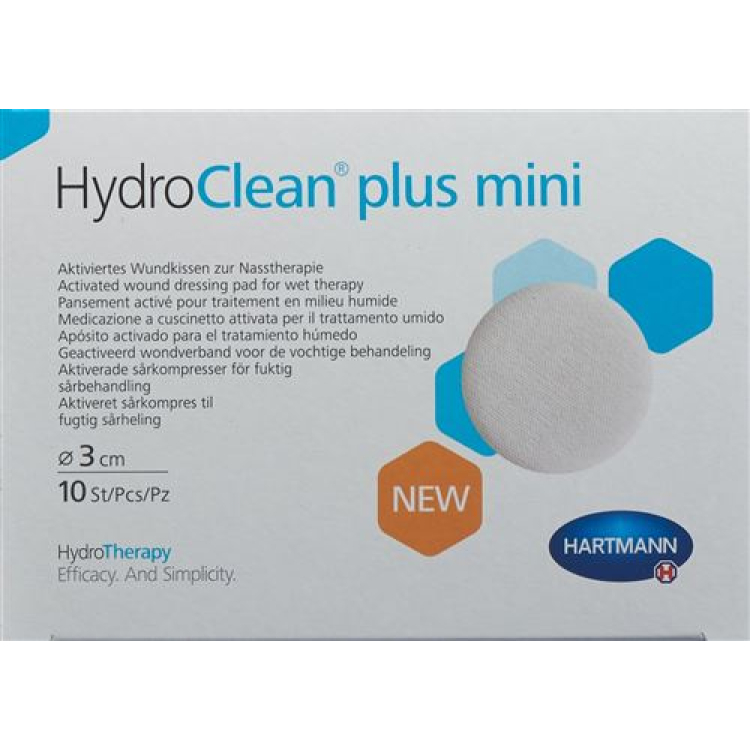 Hydroclean plus wound pad 3cm round mini 10 pcs