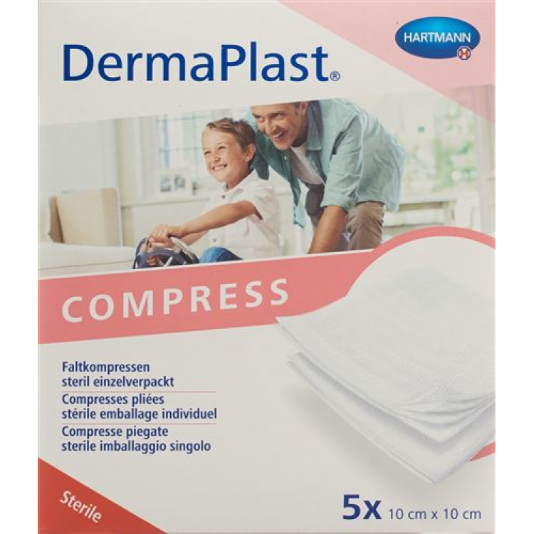 DermaPlast Faltkompr Typ17 10x10cm 8x 5 x 2 st