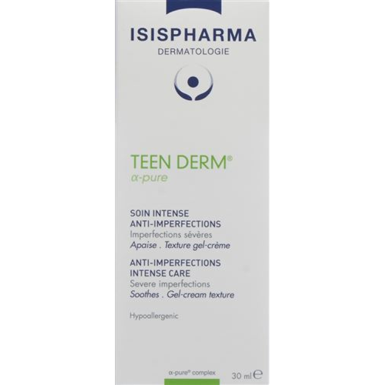 ISIS PHARMACEUTICALS TEEN DERM ALPHA PURE Tb 30 мл