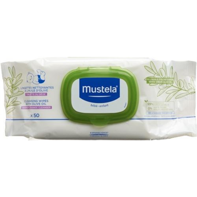 Mustela Reinigungstücher Olivenöl 50 Stk