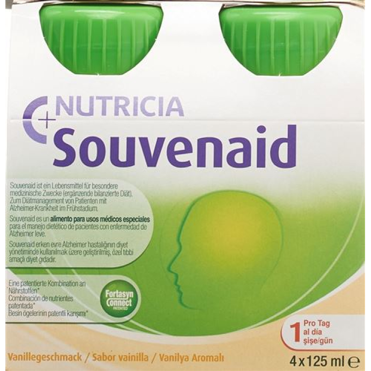 Souvenaid sip feed Vanilla 4 x 125 ml