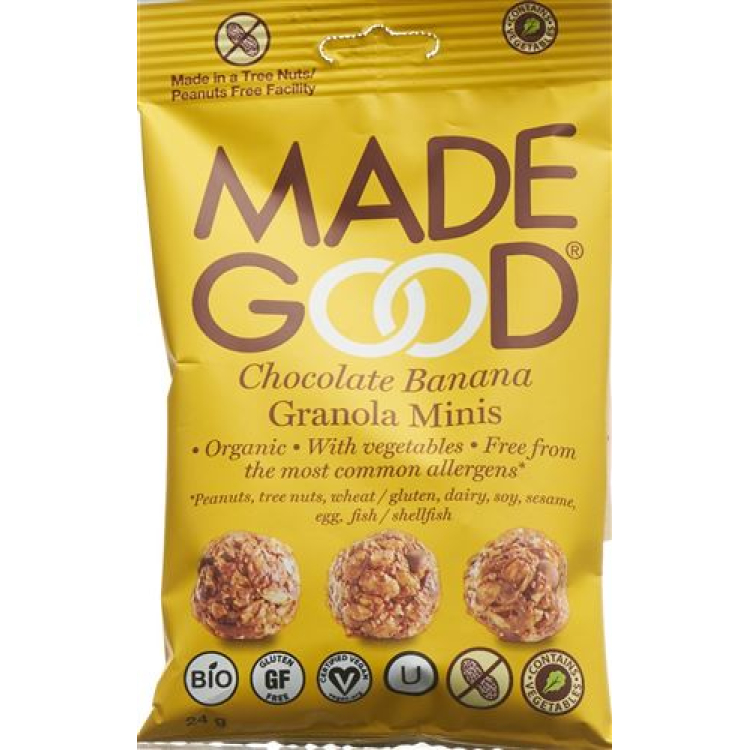 MADE GOOD granola Minis Chocolate Banana Btl 24 g