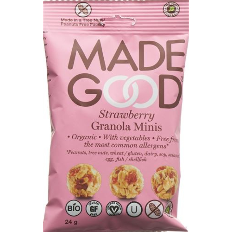 MADE GOOD Granola Minis Strawberry Btl 24 g