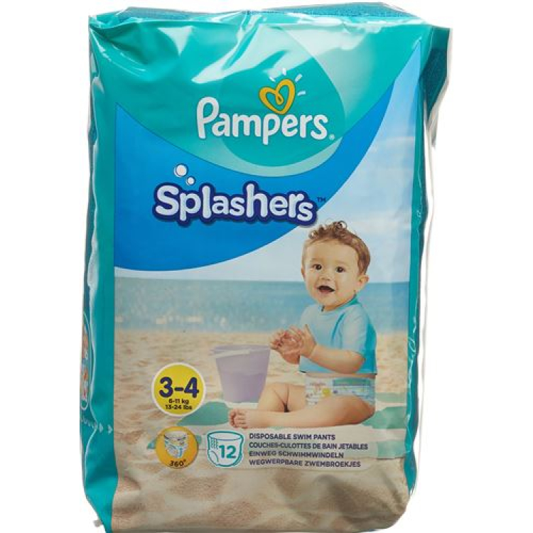 Pampers Splashers Gr3-4 מארז נשיאה 12 יחידות