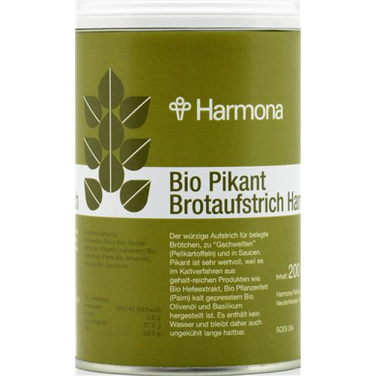 Harmona pomazánka Pikantní bio can 200 g