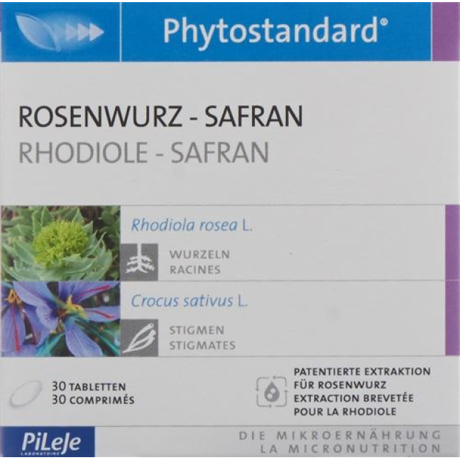 Phytostandard Roseroot - šafran tablete 30 kom
