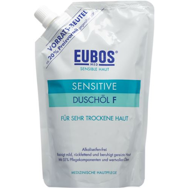 زيت الاستحمام Eubos Sensitive عبوة إعادة تعبئة 400 مل