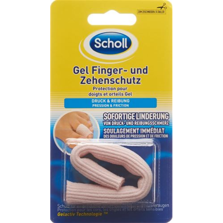 SCHOLL GEL fingertå skuren i storlek