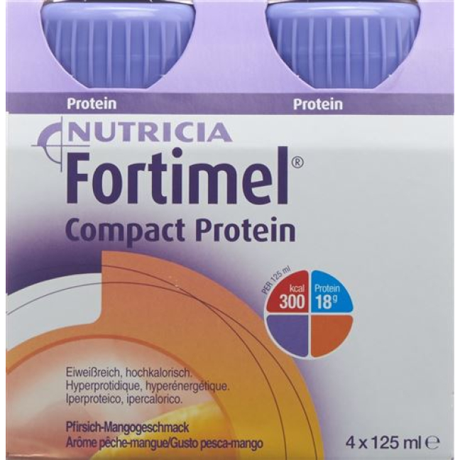 Fortimel Compact protein Mango 4 Fl 125 មីលីលីត្រ