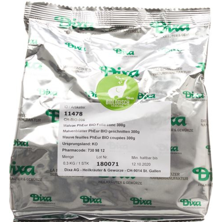 Dixa Mallow leaves PhEur BIO geschnittten 300 g