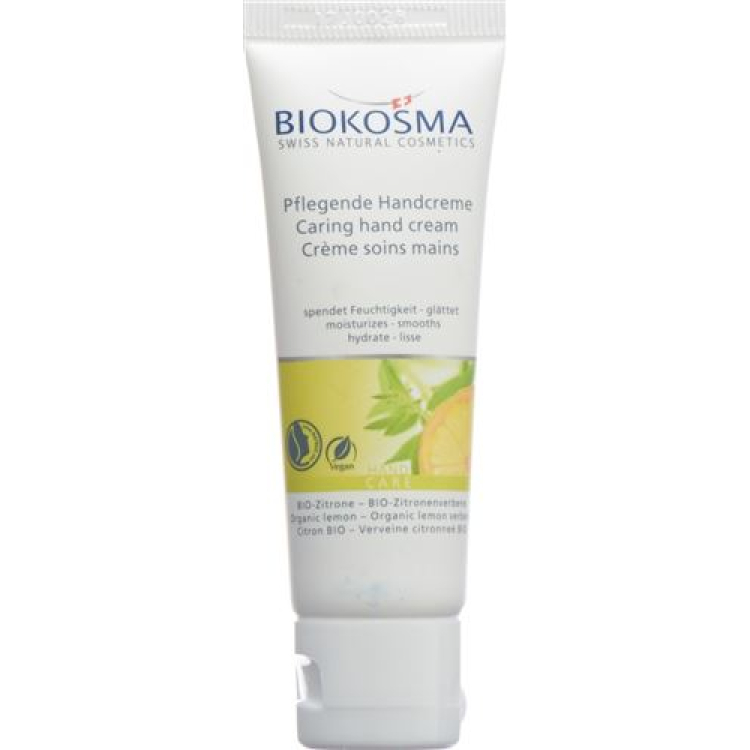 Biokosma handcreme biologische citroenverbena & biologische citroen mini-maat Tb 20 ml