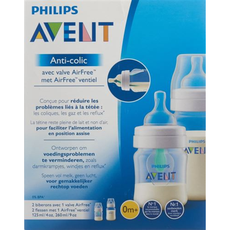 Avent Philips Anti-Colic Bottle Set AirFree valve assorted