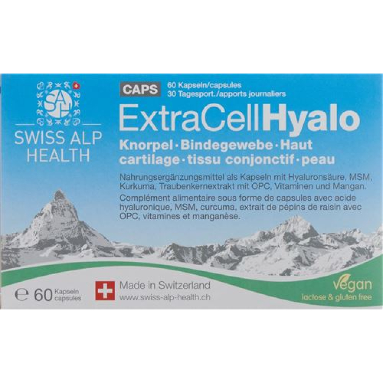 Extra Cell Hyalo Kaps 60 pcs - Nutritional Supplement for Skin Care Products