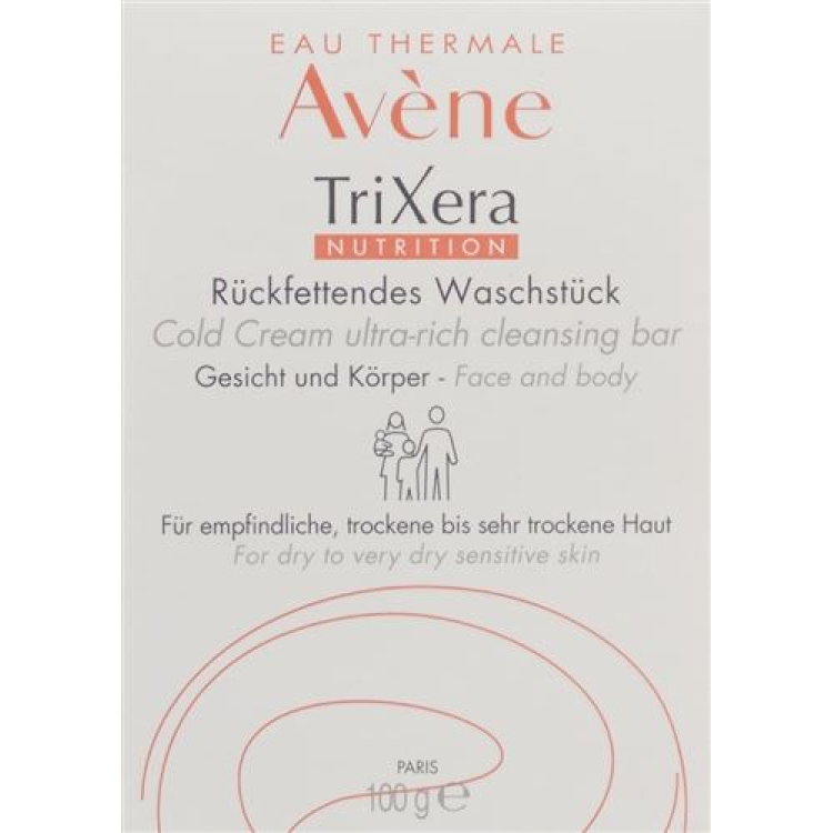 Avene Trixera selän rasvainen puhdistuspatukka 100g