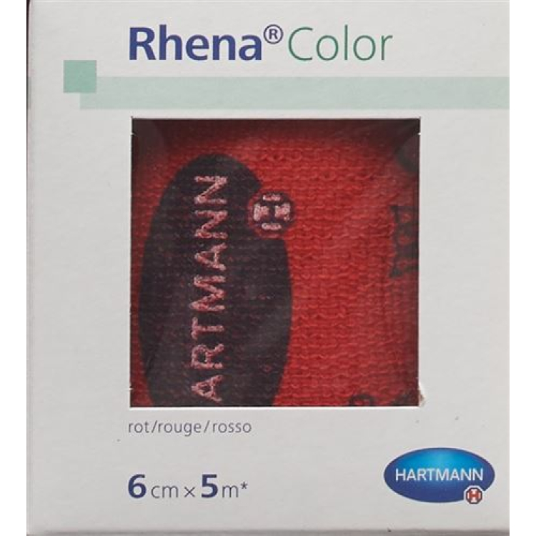 Rhena Color Elastic bandages 6cmx5m red