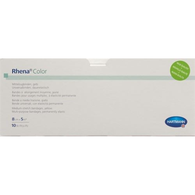 Rhena Color Elastic bandages 8cmx5m yellow open 10 pcs