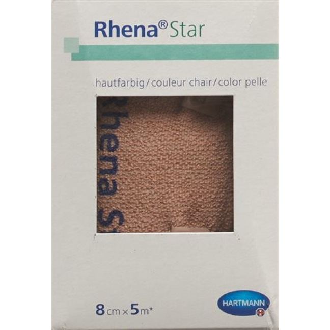 Rhena Star Elastic bandages 8cmx5m tan