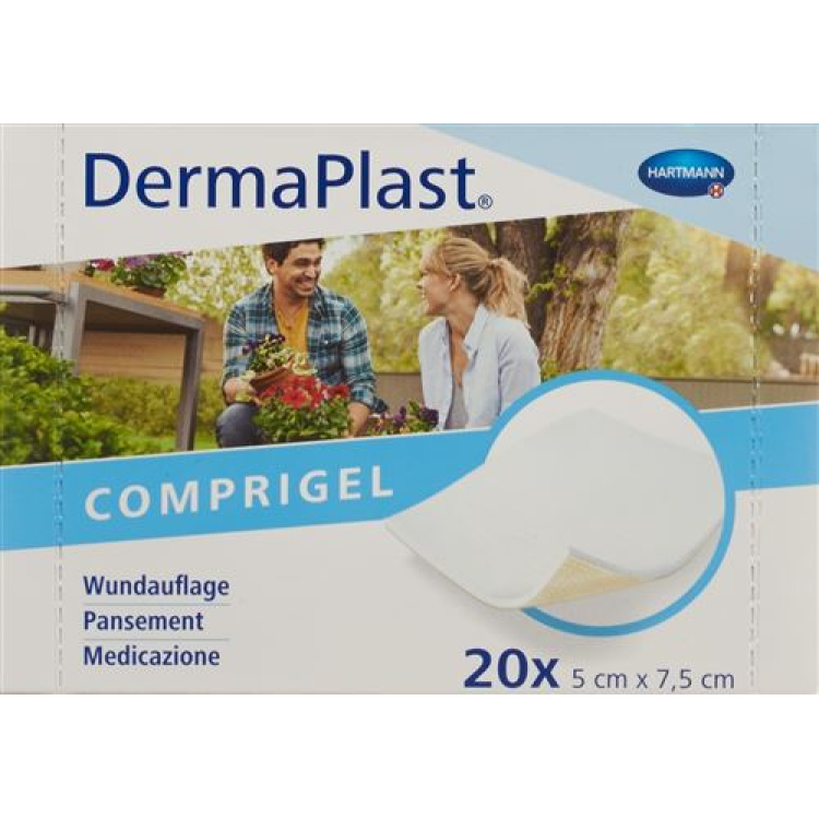 DermaPlast Comprigel wondverband 5x7,5cm 20 st