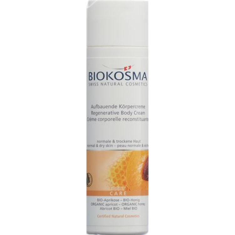 Biokosma szerkezetű testápoló krém BIO-Kajszibarack és bioméz 200 ml