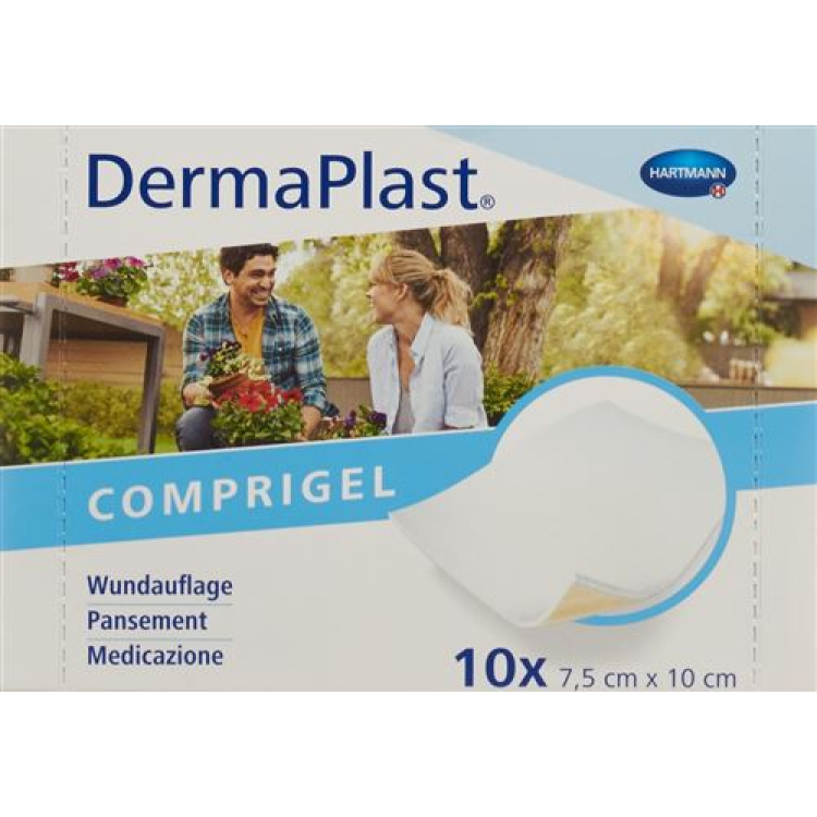 DermaPlast Comprigel превръзка за рани 7.5x10cm 10 бр