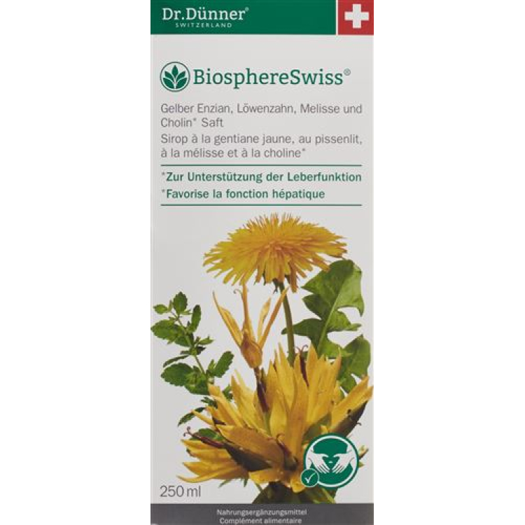 Thin BioSphere Swiss yellow gencijonų kepenų funkcija Fl sultys 250ml