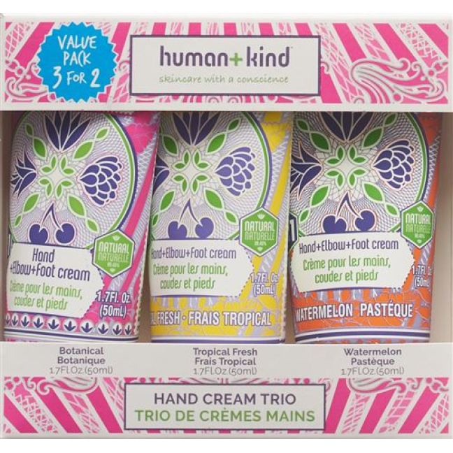 Human + Child Hand Cream Trio 50 ml