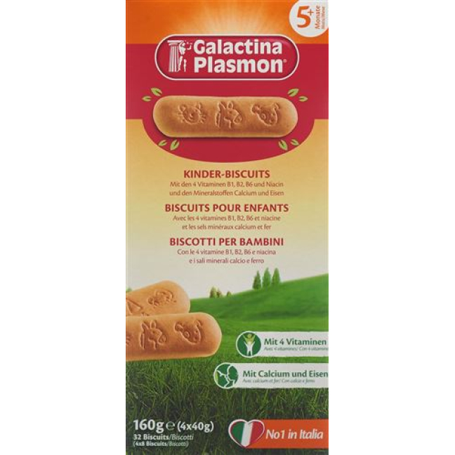 Galactina plasmon biscuits pour enfants 4 x 40 g