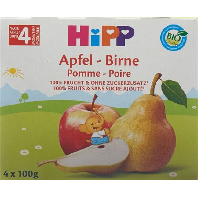 Hipp fruit break apple pear 4 x 100 g
