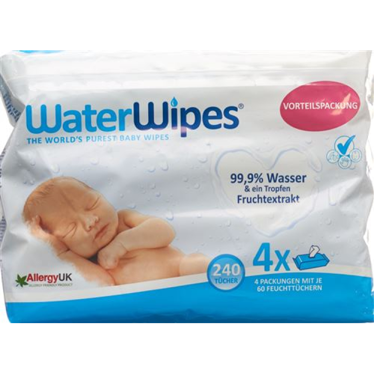 Water Wipes drėgnos servetėlės ​​240 vnt