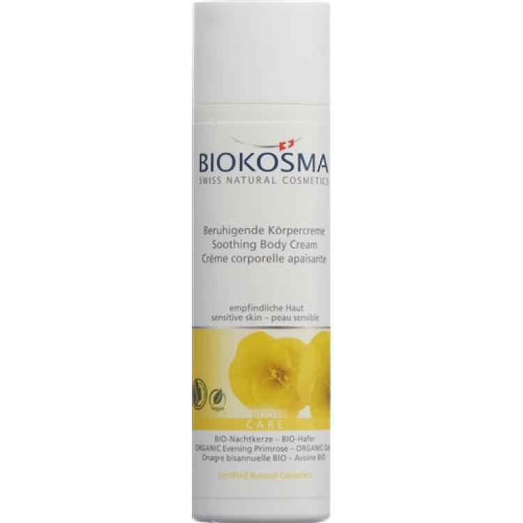 Biokosma 수딩 바디 크림 유기농 달맞이꽃 & 유기농 귀리 200ml